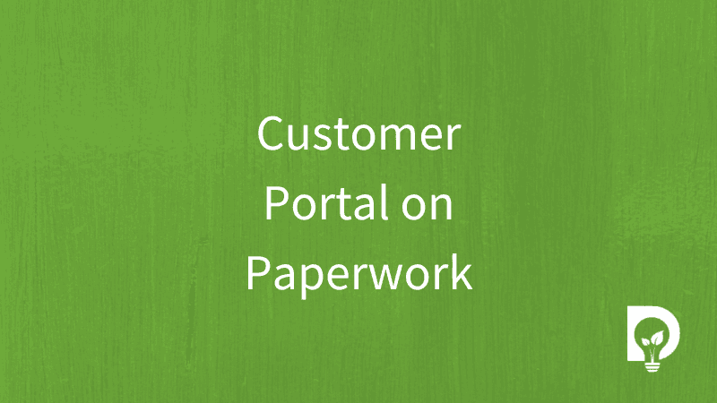 Customer Portal on Paperwork