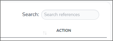 Picture of the search bar from the References area page