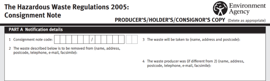 Consignment Note