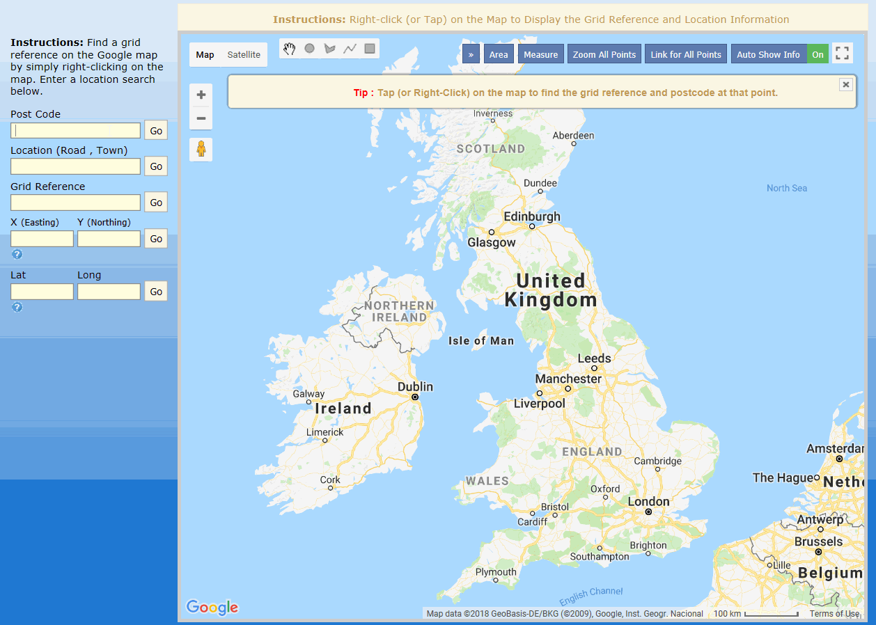 Use UK Grid Reference Finder to find Eastings and Northings GIF