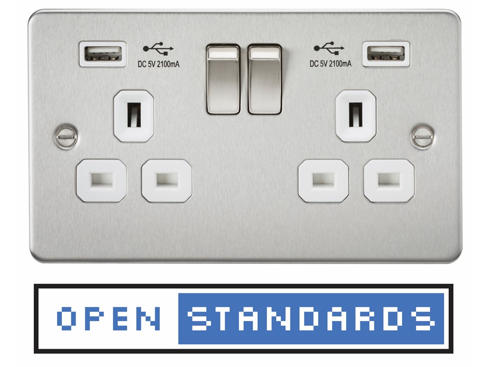 open standards three prong plug USB