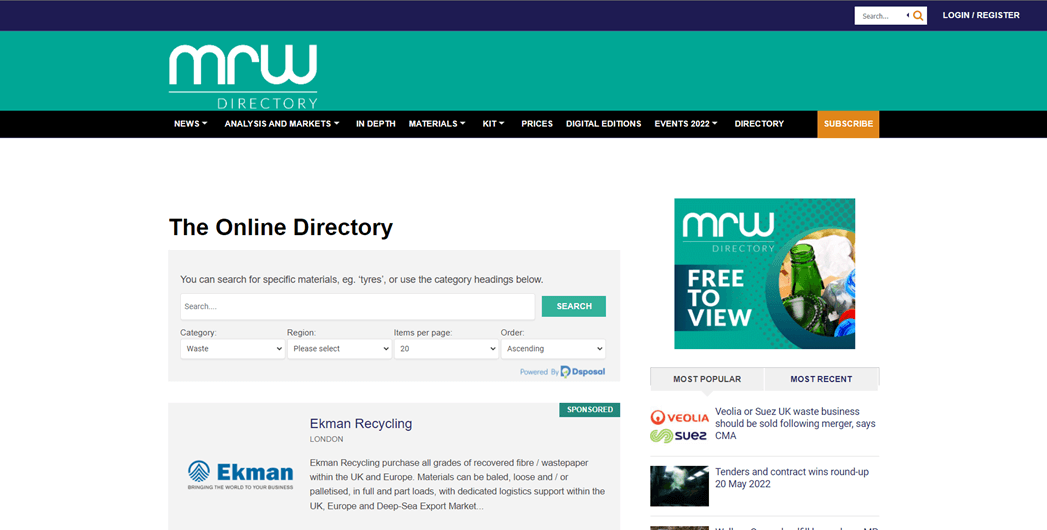 Screen Capture MRW Directory